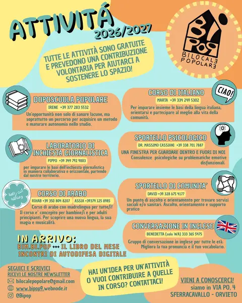 Il volantino delle attività 2026-2027